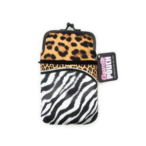 Colorful & Fun Neoprene Cigarette Pouch with Snap Clasp Closure